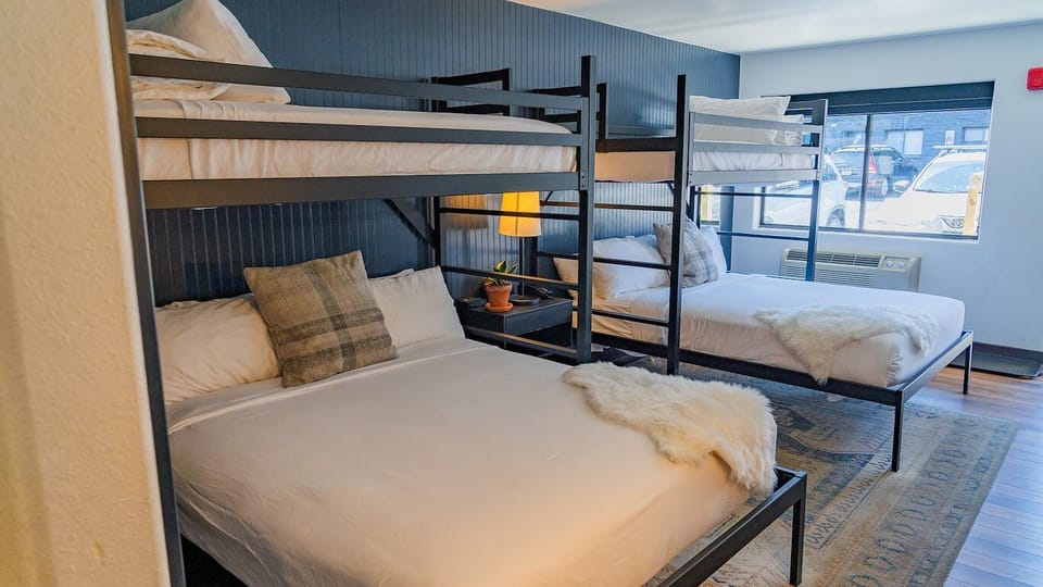Gather the group and sleep comfortably in spacious bunks.