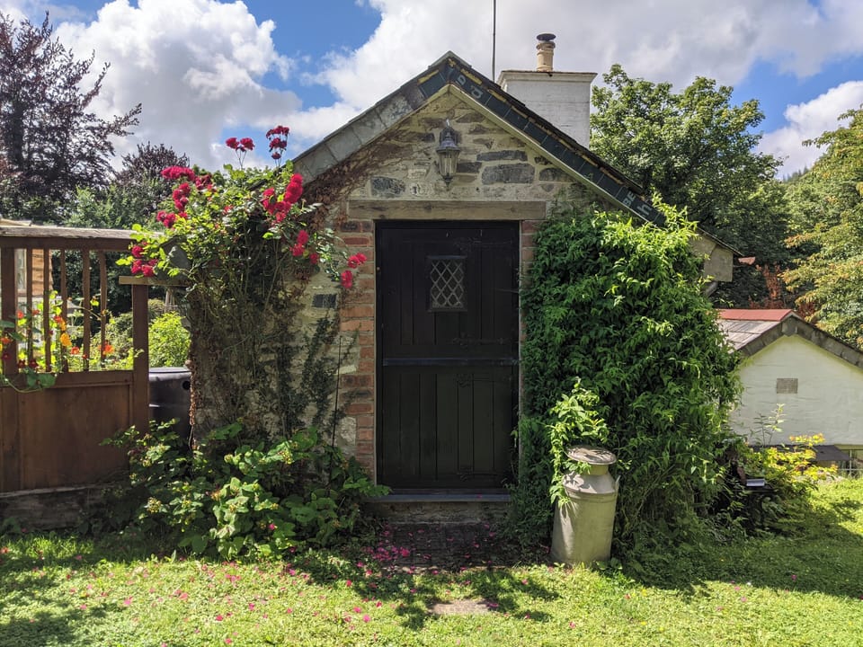 Exterior.  (Stable door to bathroom).