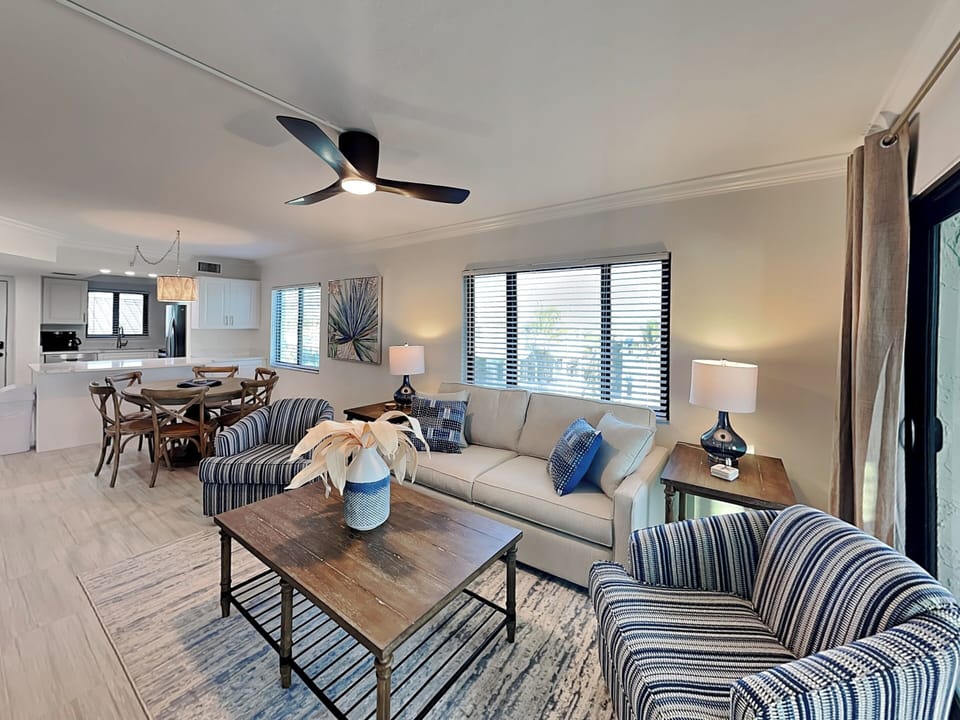 Modern Finishes, Queen Sofa Sleeper + Open Concept Space