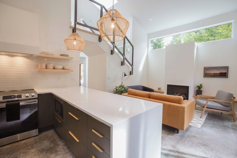 Open kitchen with new Finishings and Appliances