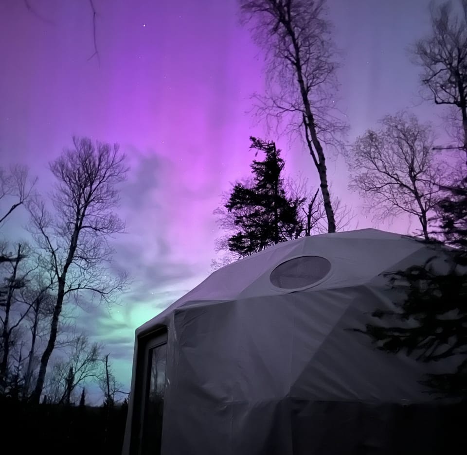 Northern lights at the dome!