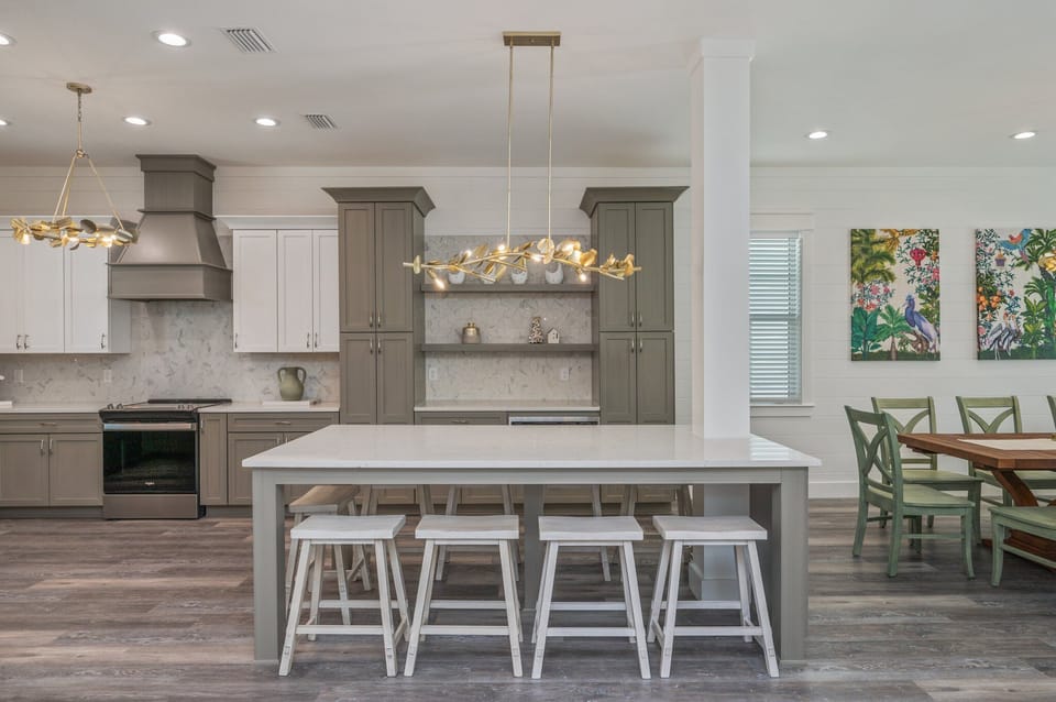 Extra seating at the island—perfect for games or snacks