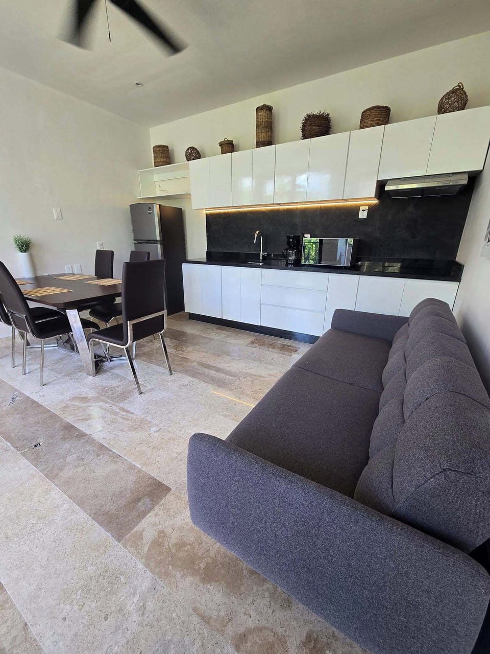 Kitchen and Living Room