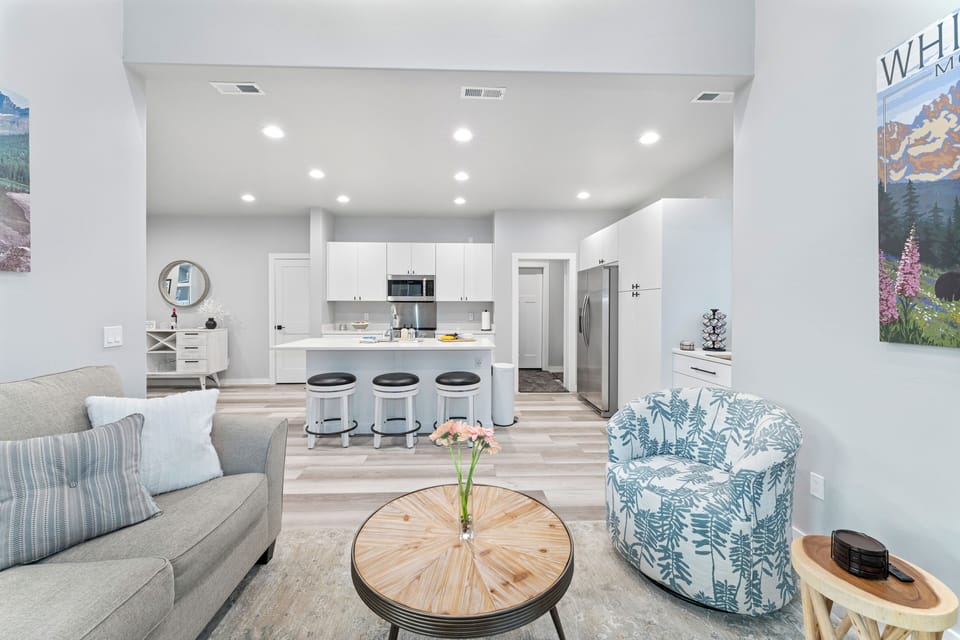 Living Room Open to Kitchen | Main Level