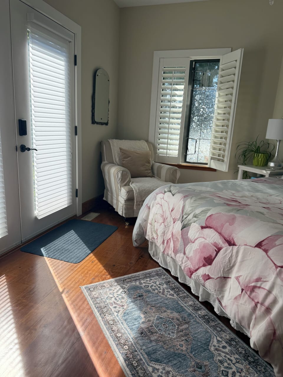 The suite is light and bright. 