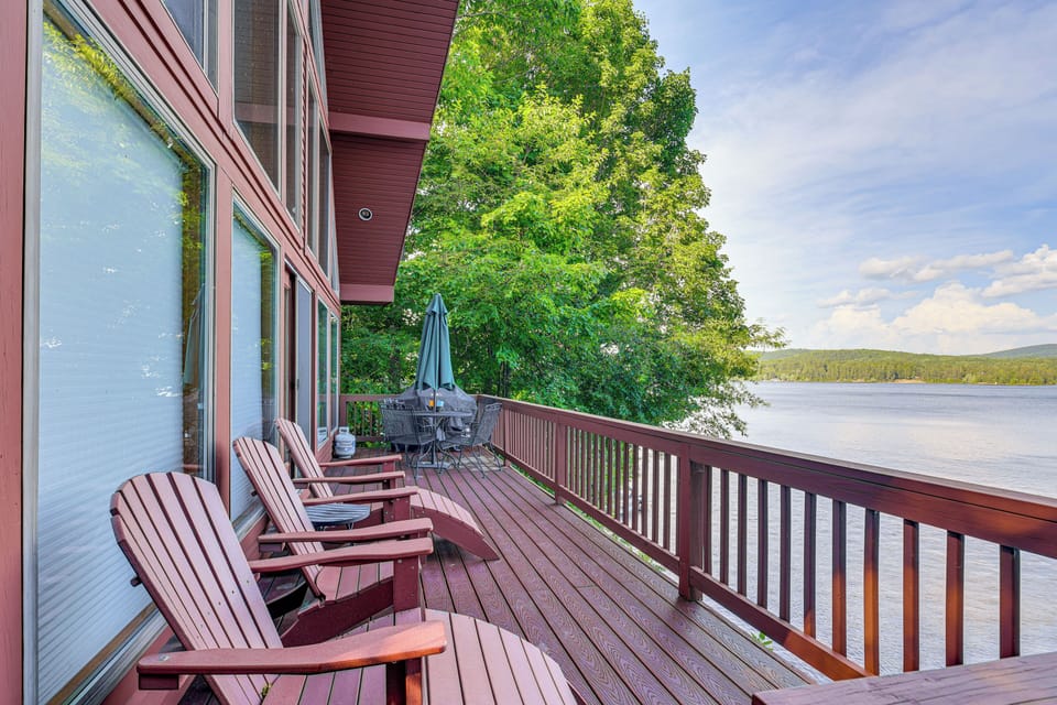 Schroon Lake Vacation Rental | 3BR | 2BA | Stairs to Enter | 2,000 Sq Ft