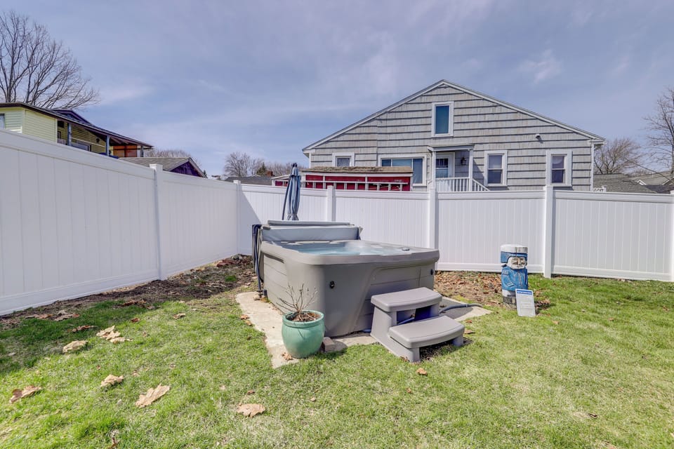 Hot Tub Area | Fenced Yard