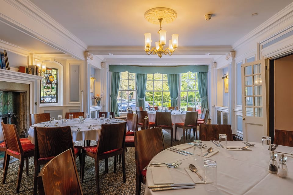 Enjoy a lively dinner atmosphere with spacious, comfortable seating.