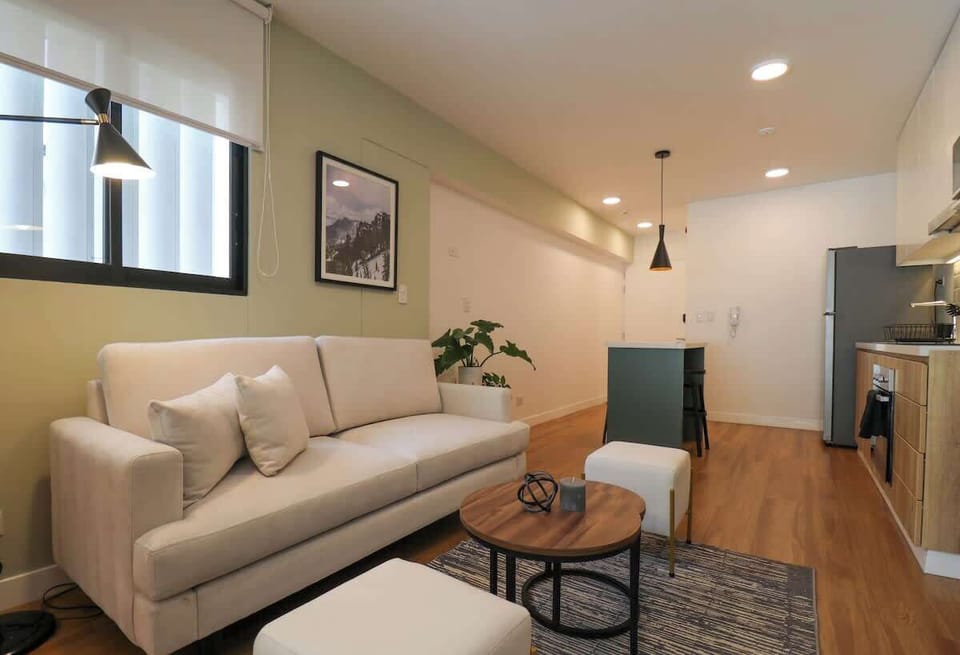 Spacious and bright living room with style