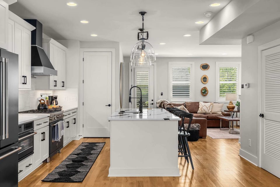 Level Two: Fully Stocked Gourmet Kitchen w/Island