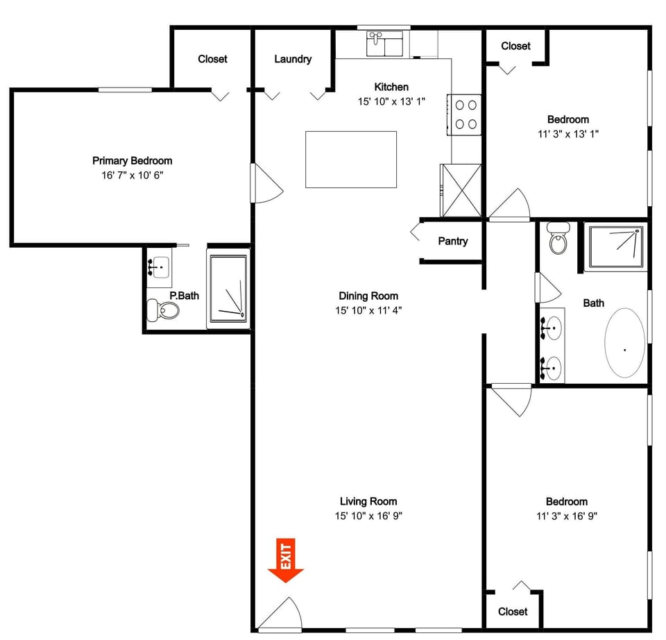 Salt & Sea B: Floor Plan