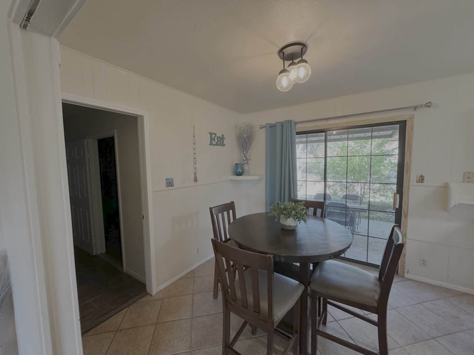 Make mealtime memories together at the dining table, seating 4