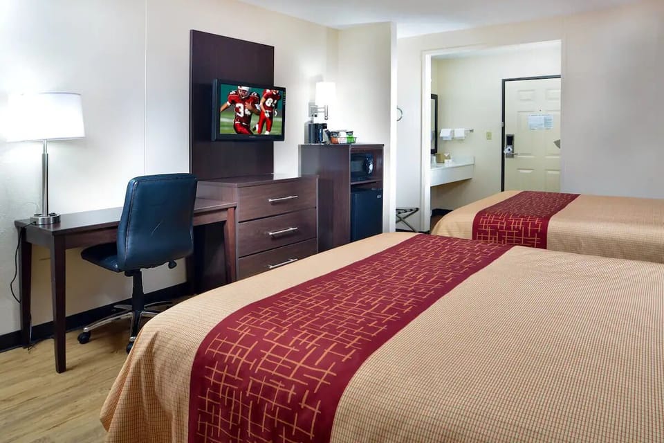 Recharge after adventures in a calm, functional room layout.
