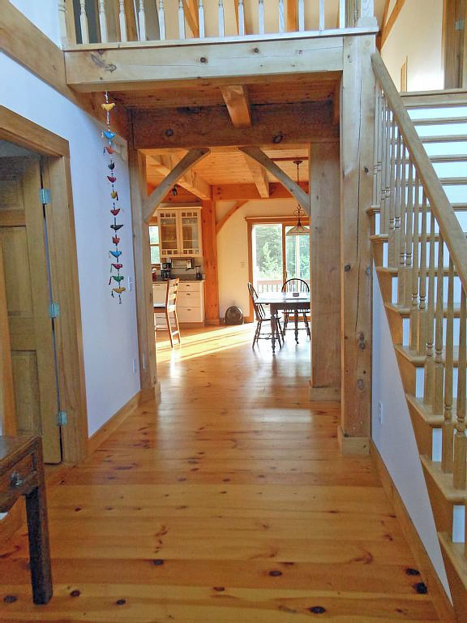 Hallway looking into dining area
