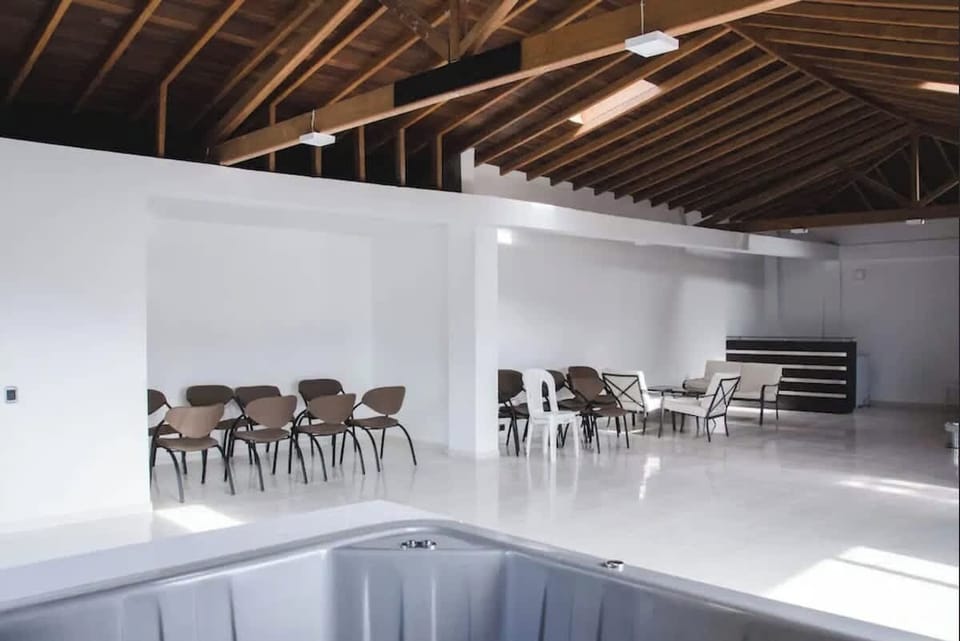 Party room located on the top floor. Includes jacuzzi, bar area, and sound proofed walls to keep the party going all night