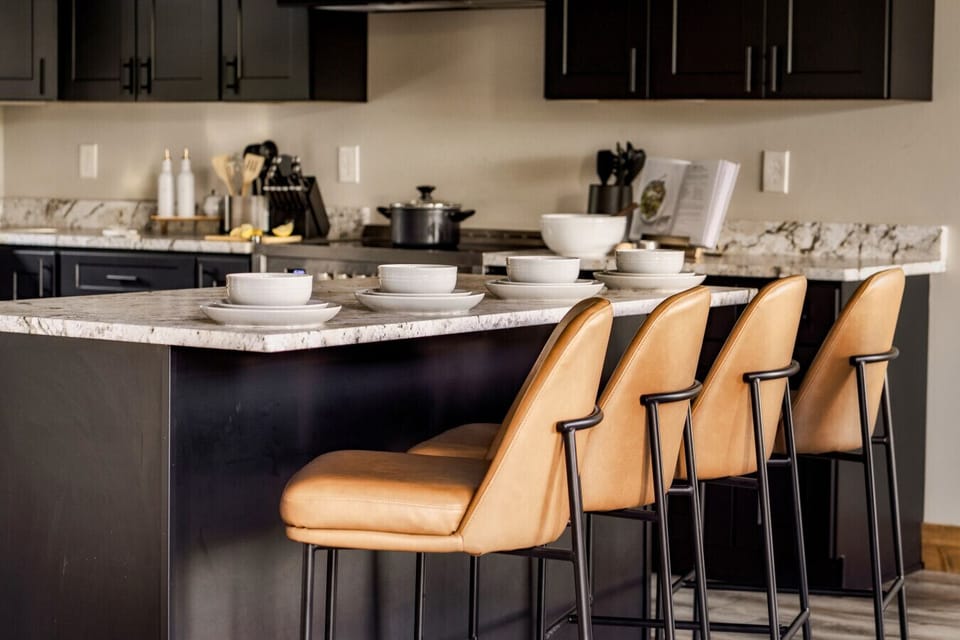 A fully stocked kitchen with everything you could need!