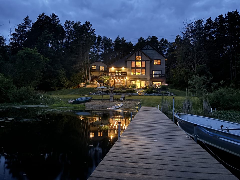 Night Shot at Grass Lake Lodge & Carriage House