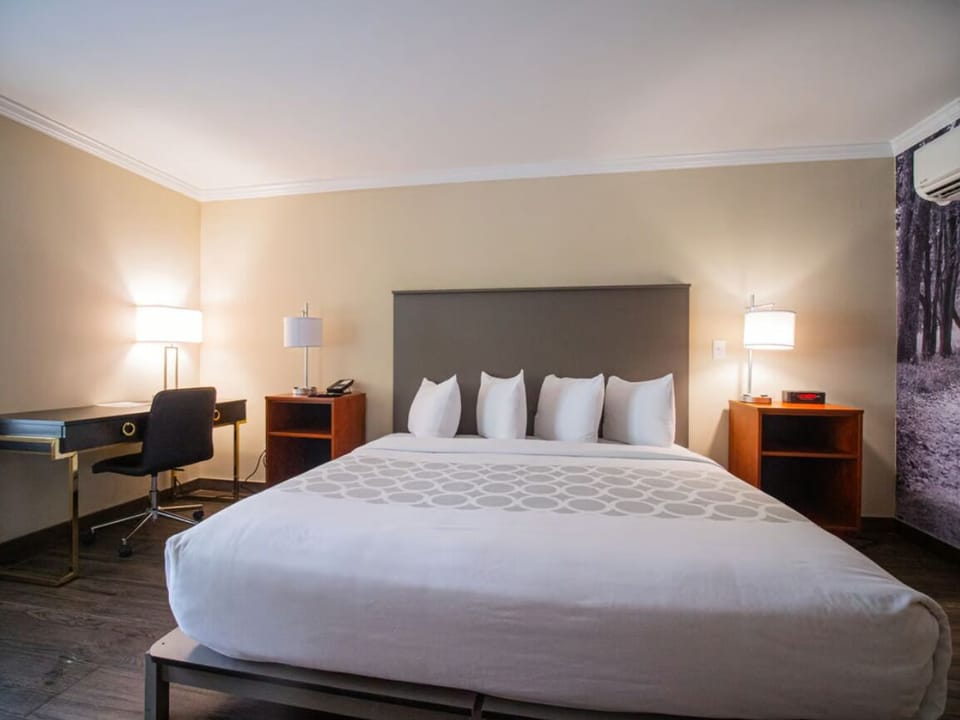Sink into plush pillows for a restful, quiet night.