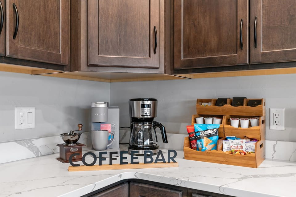 Your dream coffee bar—loaded with everything you need for the perfect cup, any time of day.