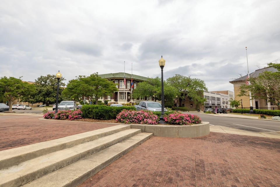 Pinehurst Park is just steps away — relax on shaded benches or take a stroll toward the historic Arabian Theatre, all nestled in the heart of Laurel’s HGTV-famous downtown.