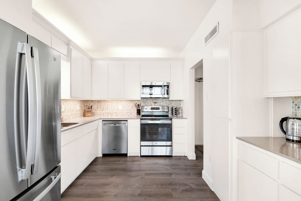 Fully stocked kitchen