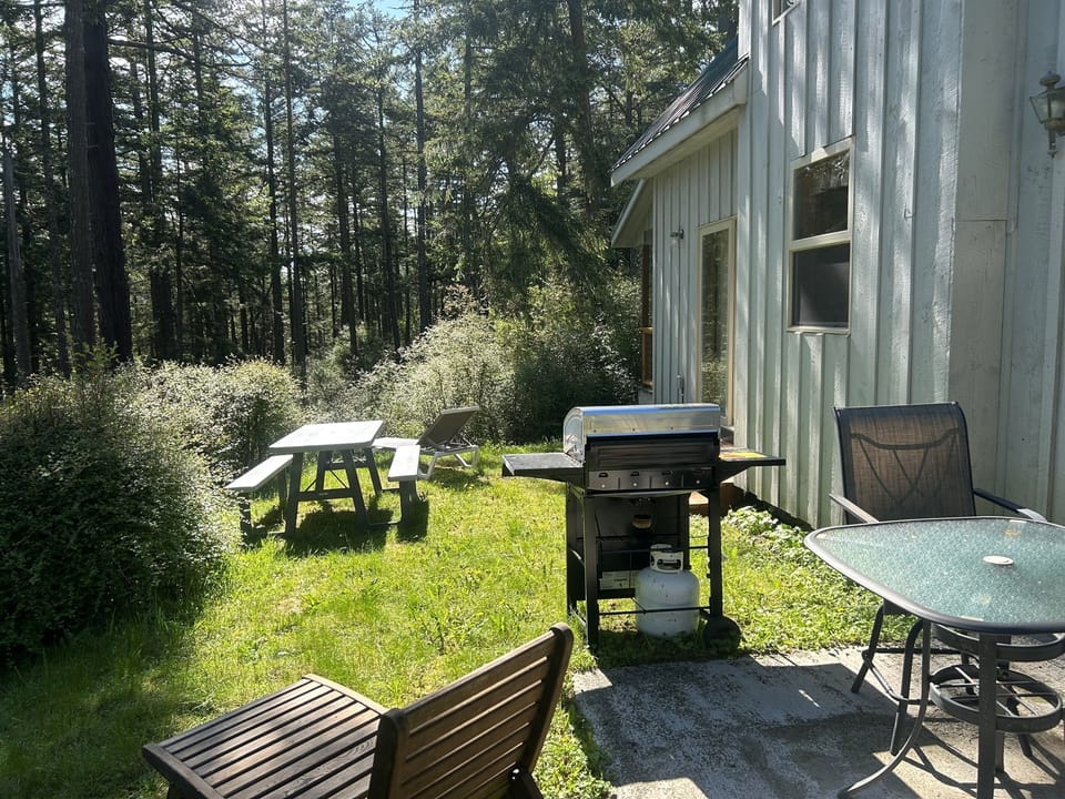 BBQs and family dinner await you outside.