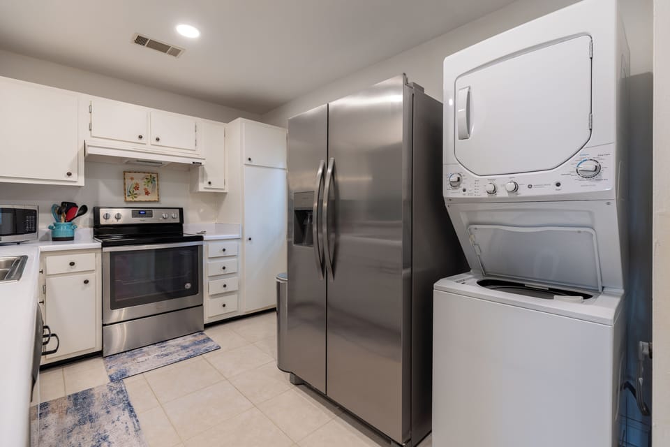 Spacious kitchen with laundry adjacent