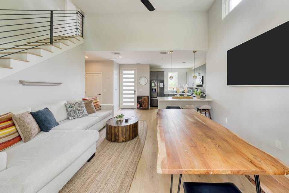 Lots of space to unwind with a smart TV to keep you entertained.