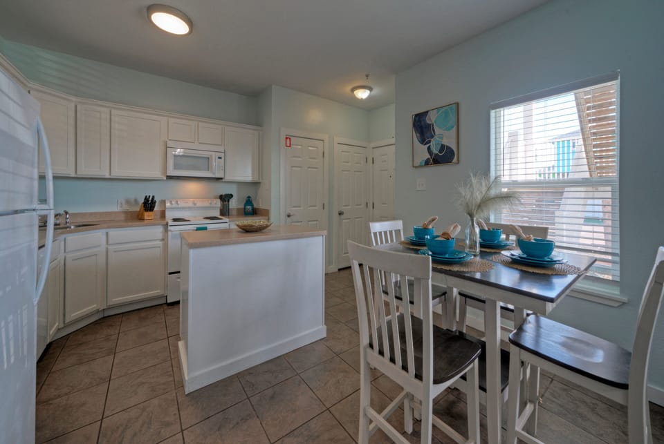 Kitchen and dining.