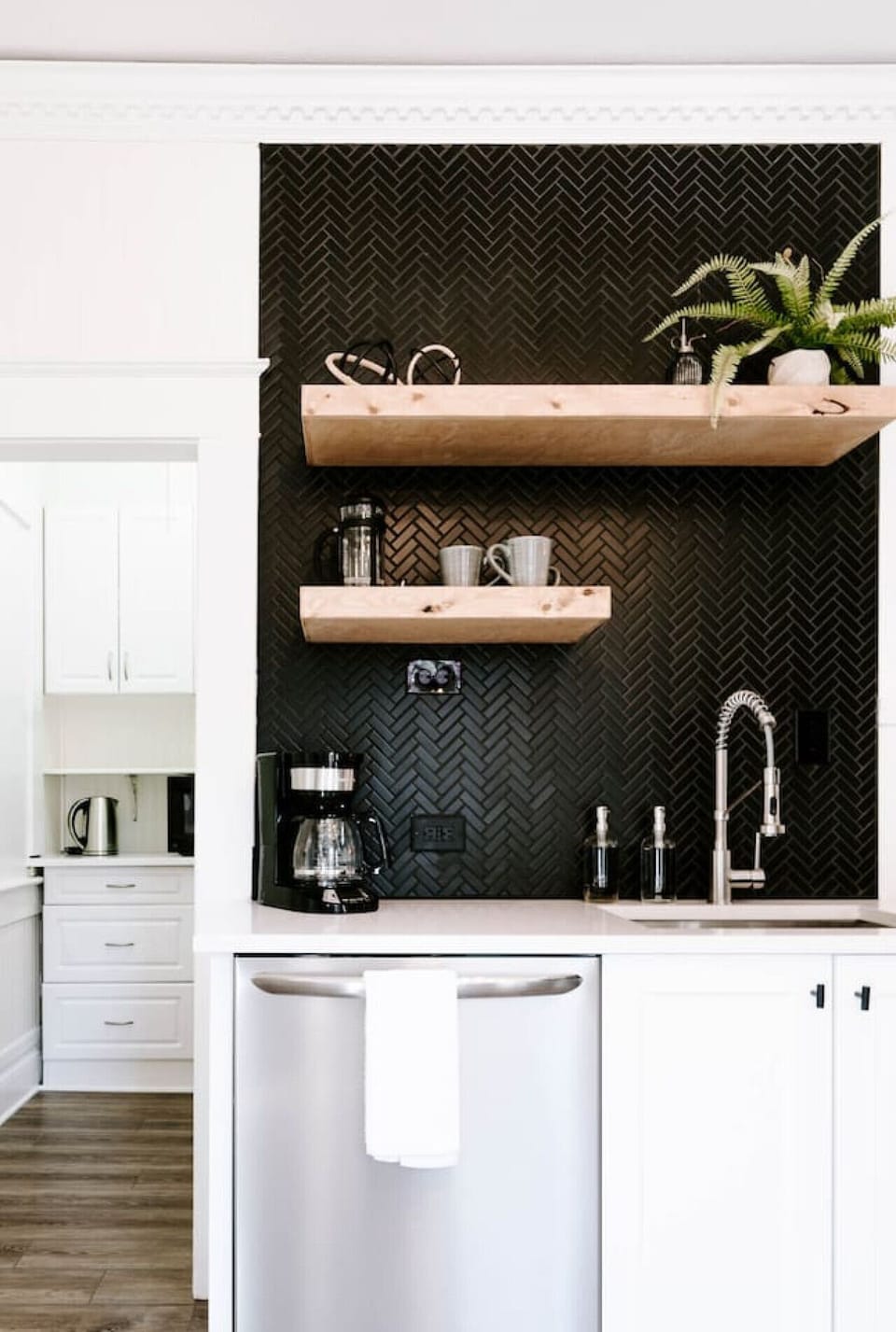 Beautifully updated kitchen with butler`s pantry