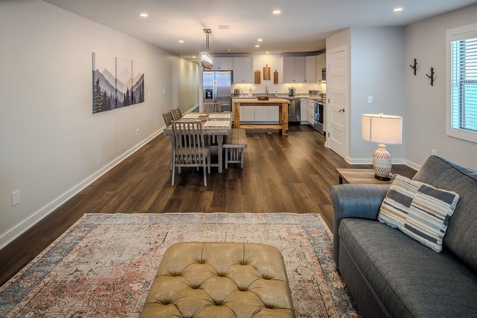 Modern, bright interior.