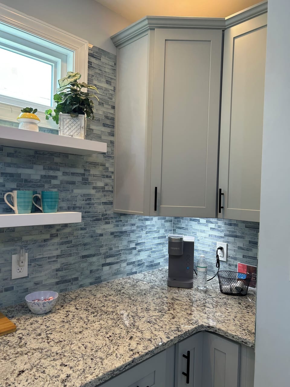 Keurig coffee pot in kitchen