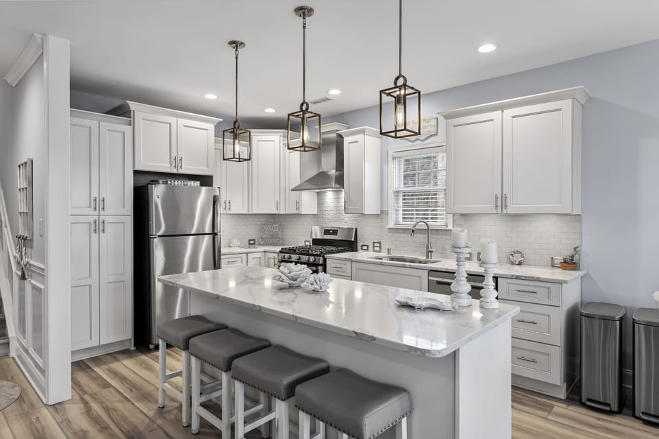 Kitchen with sleek appliances
