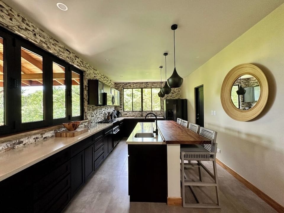 Fully stocked kitchen