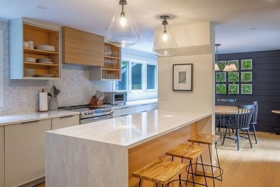 Kitchen into Dining Area
