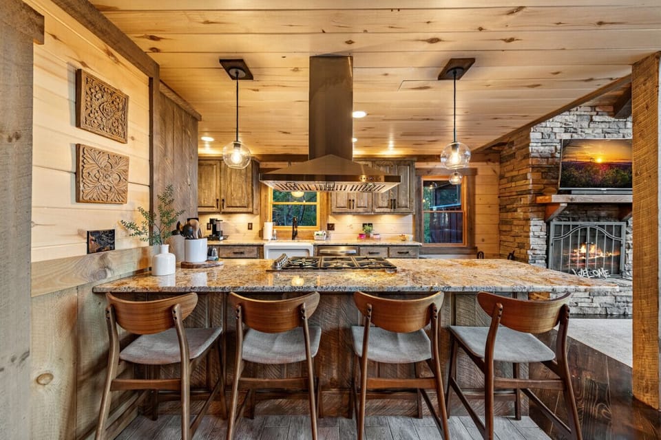 Fully equipped kitchen and dining space designed for gathering and making memories