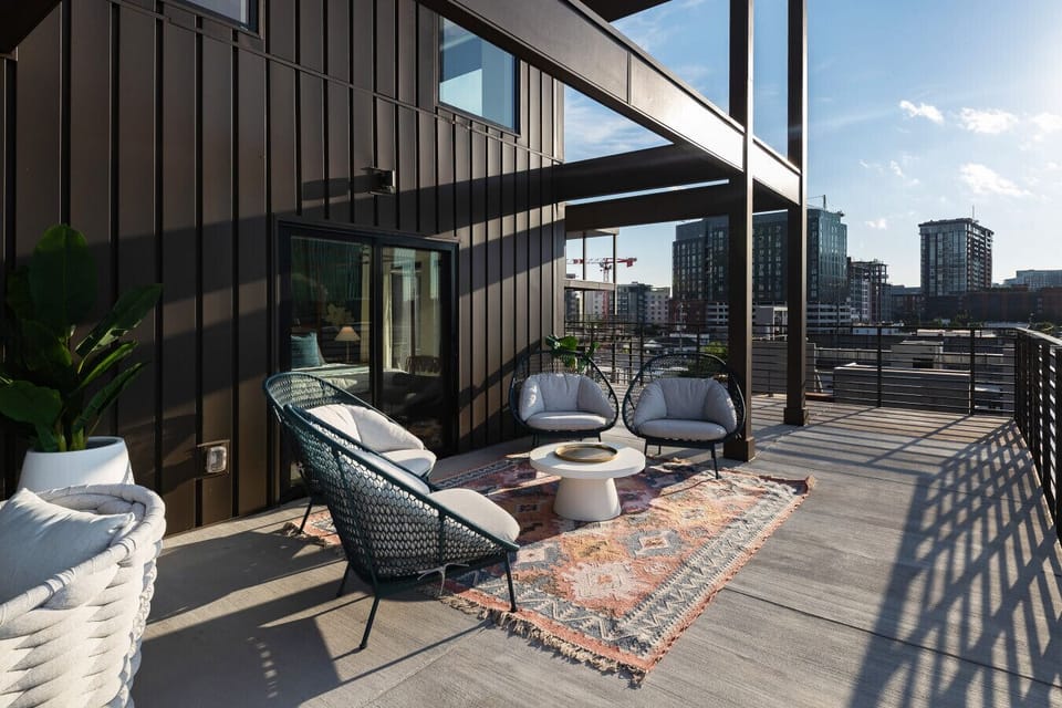 Relax and unwind in your private outdoor oasis, directly accessible from the primary bedroom.