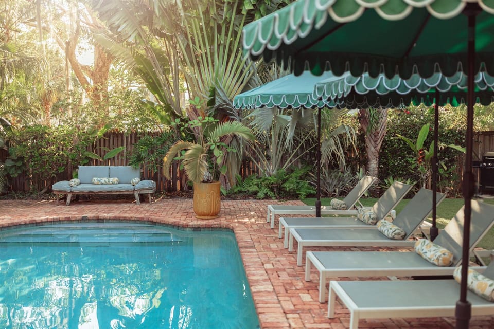 Our idyllic, sun-splashed pool is right out of a summer dream.