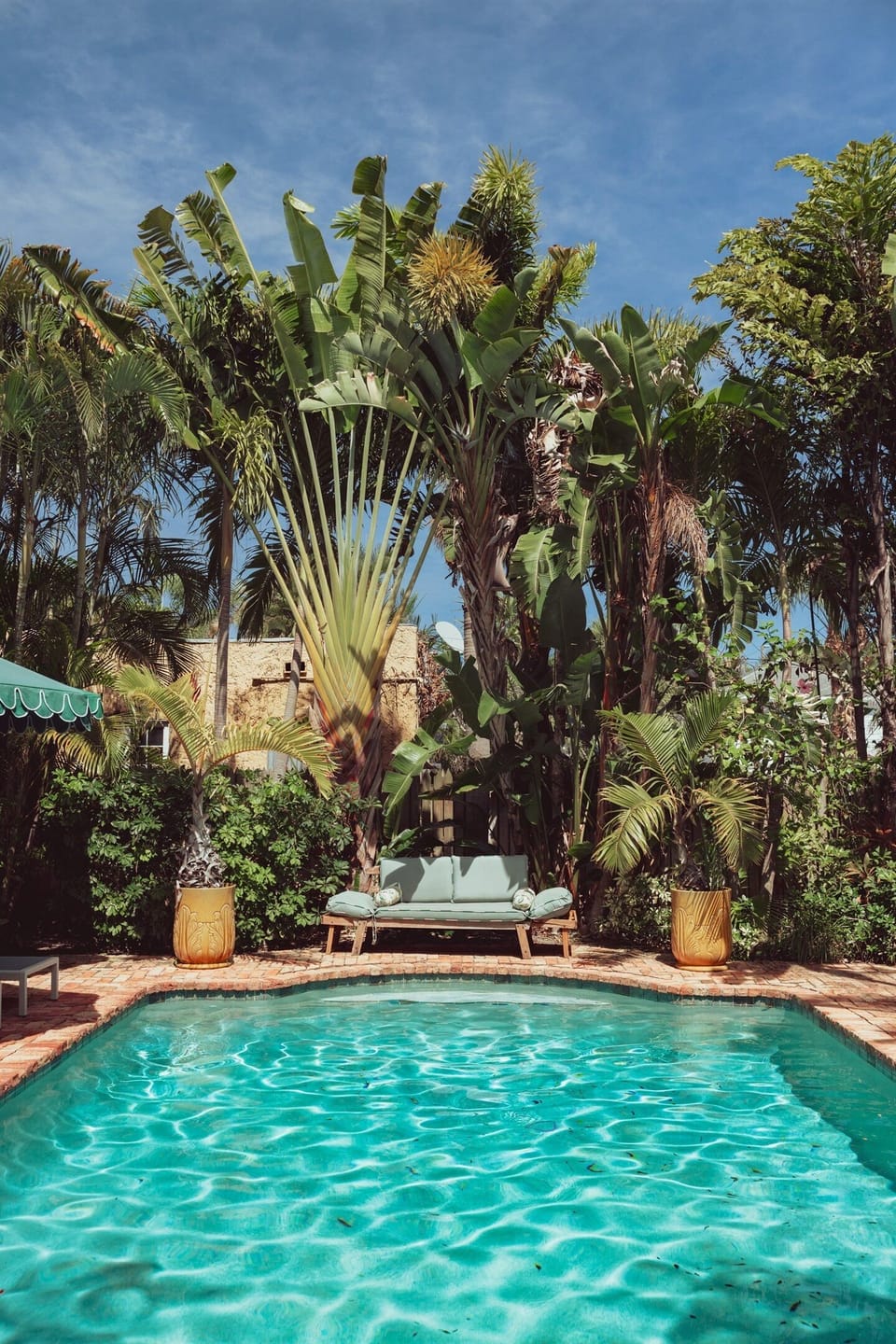 Our idyllic, sun-splashed pool is right out of a summer dream.