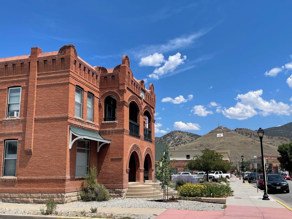 Exterior, looking North