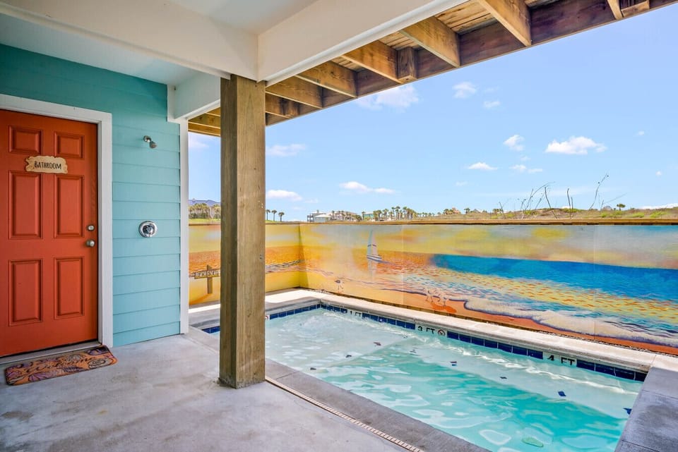 Soak up the coastal breeze with sunset views from your private hot tub.
