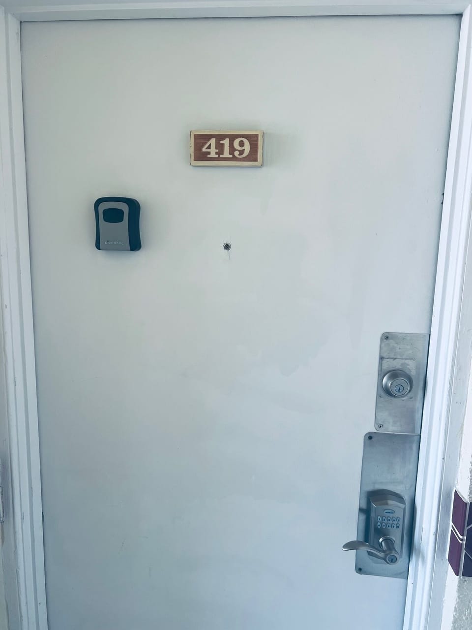 Condo front door.