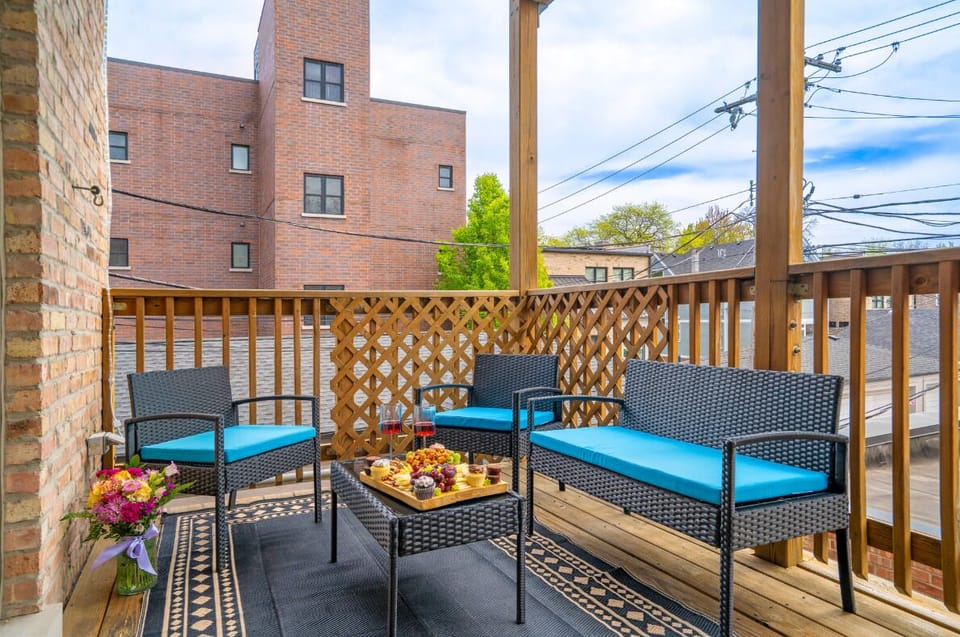 Sip and relax on our balcony with city vibes and quiet charm