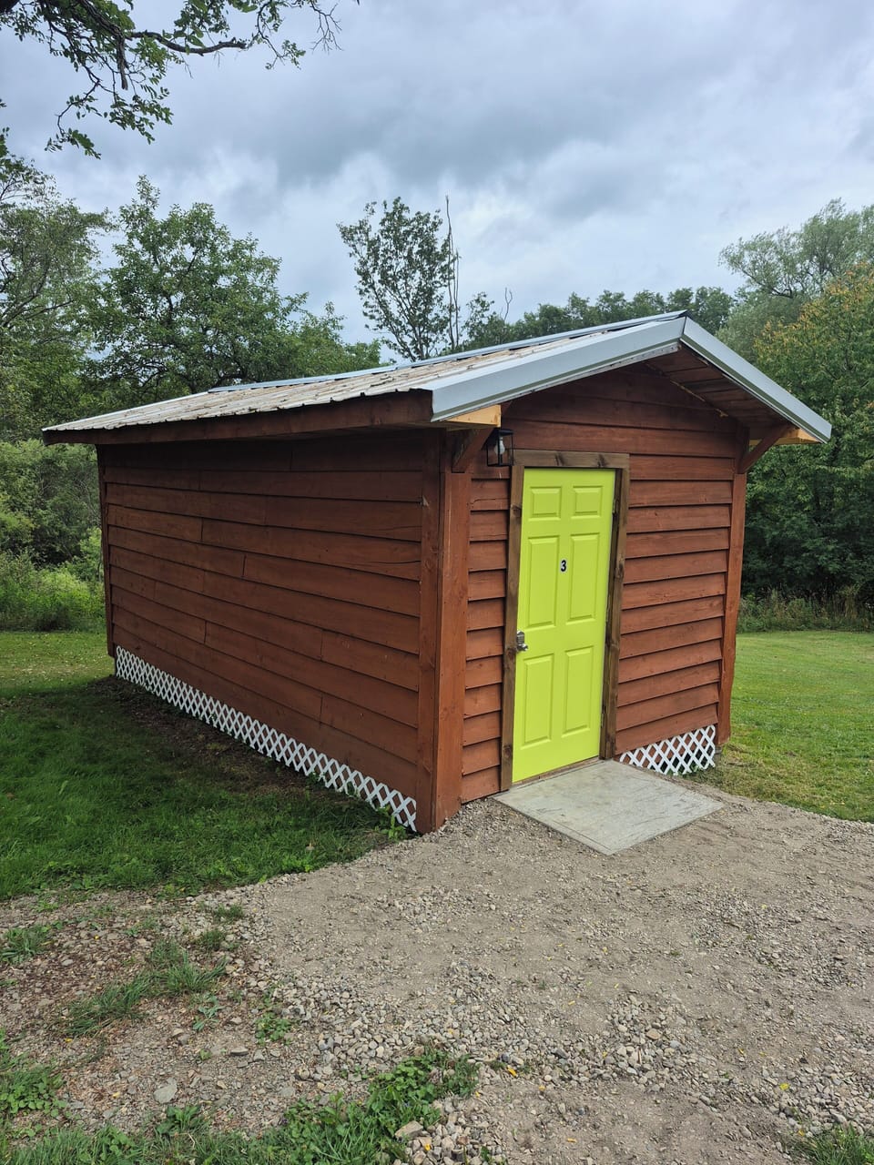Cabin #3 (its numbered on door)