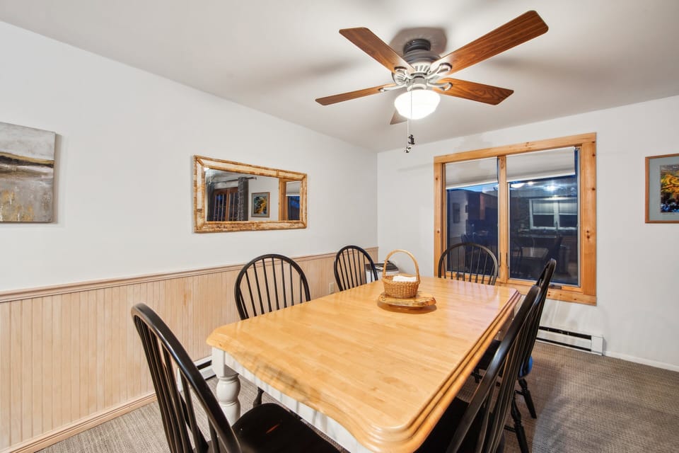 Indoors, Furniture, Table, Appliance, Ceiling Fan