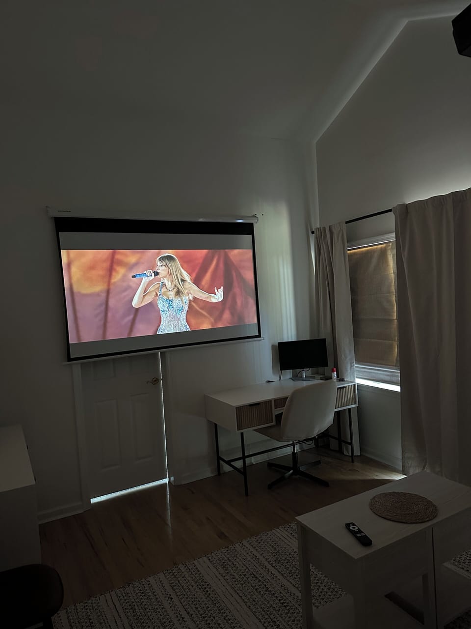 Smart Movie projector in fourth bedroom