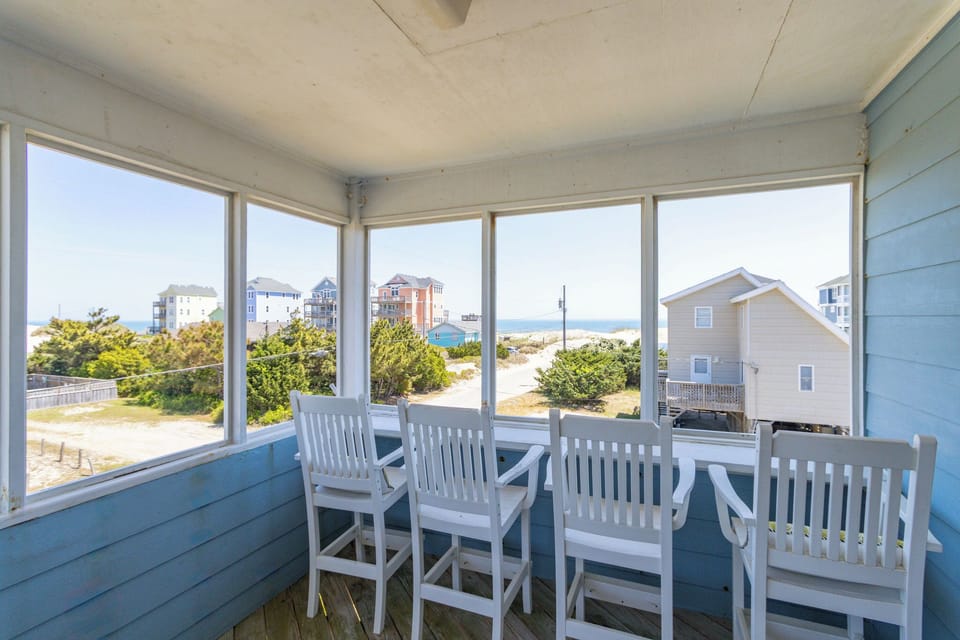 top deck off the kitchen 