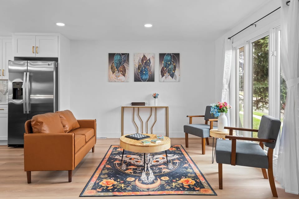  Living Room #1: Highlighting the cozy seating area and stylish decor 