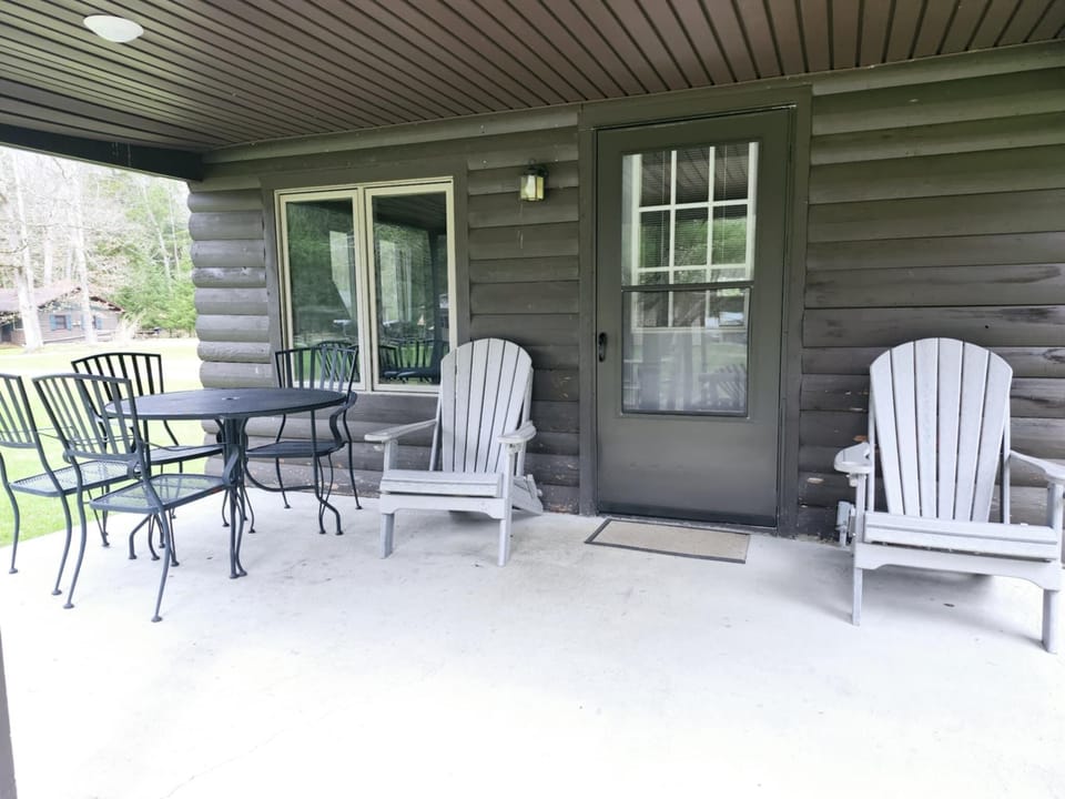 Cabin back porch