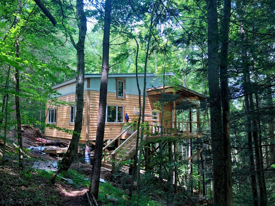 View of the Birdhouse from Entry Trail